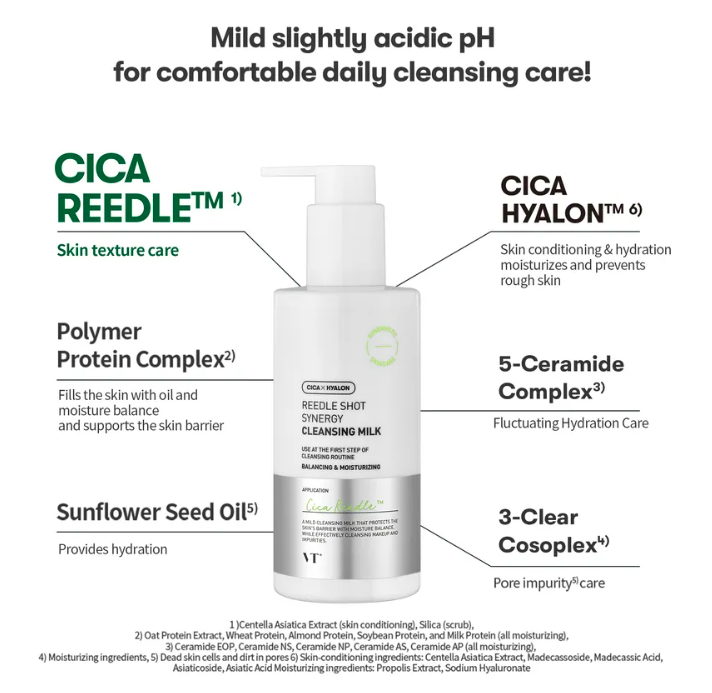 VT Reedle Shot Synergy Cleansing Milk