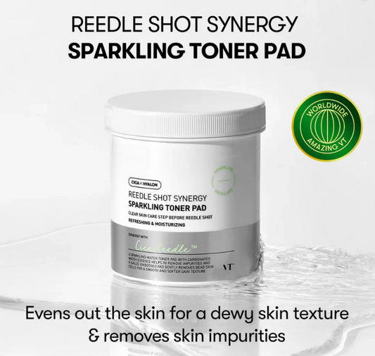 VT Reedle Shot Synergy Sparkling Toner Pad