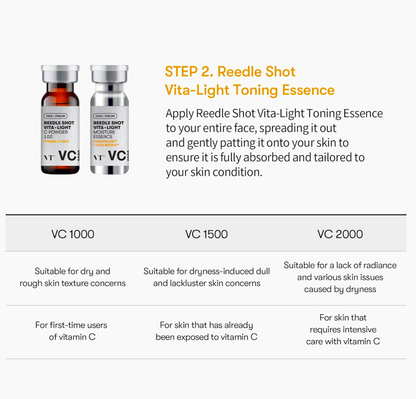 VT Reedle Shot Vita-Light Toning Essence