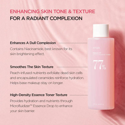 Anua Peach 77 Nacinamide Essence Toner