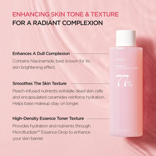 Anua Peach 77 Nacinamide Essence Toner
